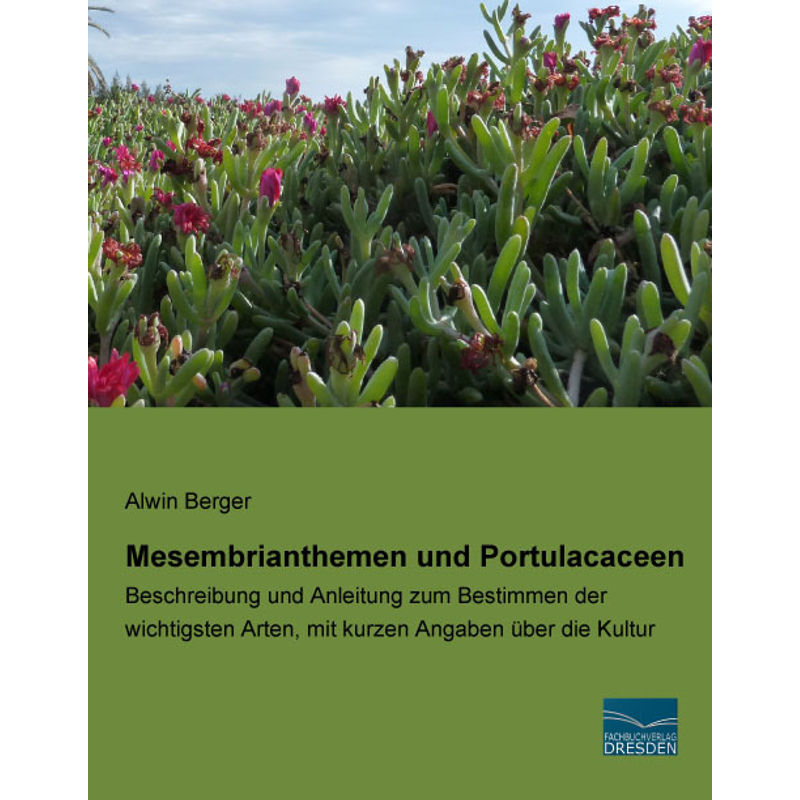 Mesembrianthemen Und Portulacaceen - Alwin Berger, Kartoniert (TB) von Fachbuchverlag-Dresden