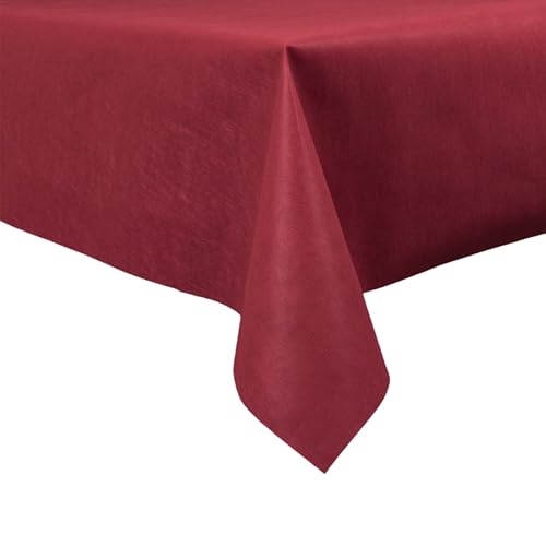 Fachhandel für Vliesstoffe Sensalux Buffet-Tischdecke, Vlies, 1,5m x 3m, Standard 100 by Oeko-TEX® - Klasse I, abwischbar, Lotuseffekt, Bordeaux von Sensalux