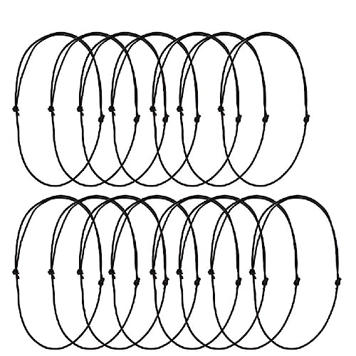 10 Stück schwarze Lederschnüre, verstellbare Knoten, Schiebeknoten, Halskette, Seil, Schmuckherstellung, Halsketten, Schnüre für DIY-Schmuckherstellung 10 Stück schwarze Lederschnüre, verstellbare Knoten, Schiebeknoten, Halskette, Seil, Schmuckherstellung, Halsketten, Schnüre für DIY-Schmuckherstellung von FackLOxc