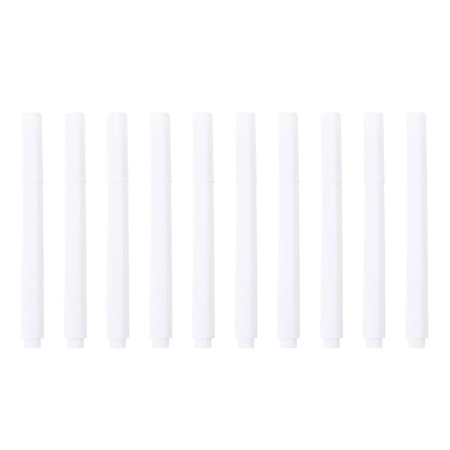 10 weiße Kreidemarker, Kreidestifte, weiß, trocken abwischbar, Marker für Tafeln, Fenster, Glas, Bistroschilder 10 weiße Kreidemarker, Kreidestifte, weiß, trocken abwischbar, Marker für Tafeln, Fenster, Glas, Bistroschilder von FackLOxc