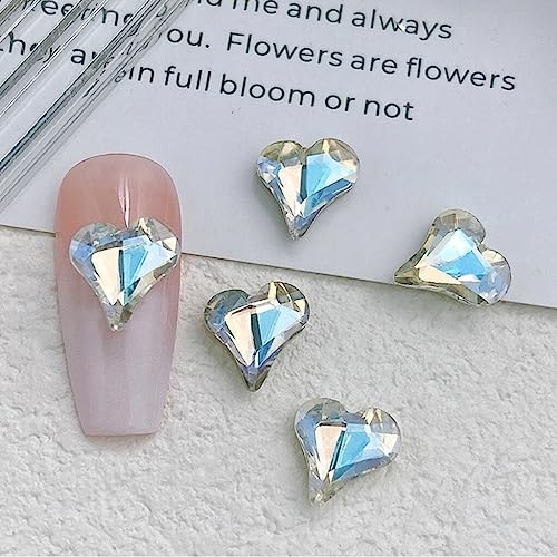 10 x Herz-Charms, Wassertropfen, Schmetterling, Strass, Charm, Kunst-Dekoration für Acrylnägel 10 x Herz-Charms, Wassertropfen, Schmetterling, Strass, Charm, Kunst-Dekoration für Acrylnägel von FackLOxc