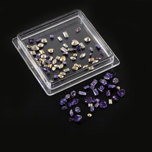 100 Stück modische Zirkon-Schmuck-Anhänger, Kristall, 3D-Strasssteine, Dekoration von FackLOxc