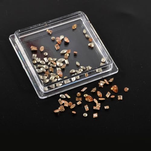 100 Stück modische Zirkon-Schmuck-Anhänger, Kristall, 3D-Strasssteine, Dekoration von FackLOxc