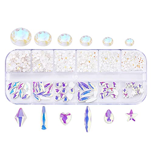 12 Gitter Glasnägelkunst Dekorationen Multi Shape Multisize Nägel Ornamente Maniküre Accessoires 12 Gitter Glasnägelkunst Dekorationen Multi Shape Multisize Nägel Ornamente Maniküre Accessoires von FackLOxc