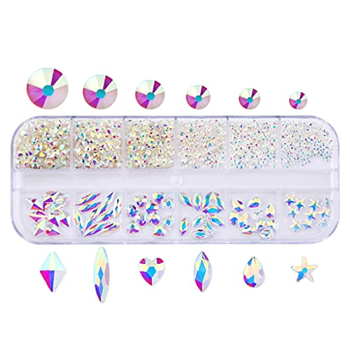 12 Gitter Glasnägelkunst Dekorationen Multi Shape Multisize Nägel Ornamente Maniküre Accessoires 12 Gitter Glasnägelkunst Dekorationen Multi Shape Multisize Nägel Ornamente Maniküre Accessoires von FackLOxc
