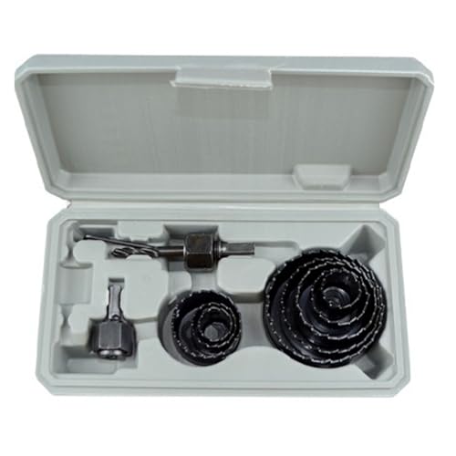19-64 Mm Lochsäge Set Mit Tragen Von CASEAND Bohrern Für Genaue Schnitte In Holz Und PVC Platten Kunststoff Multipurpose Set von FackLOxc