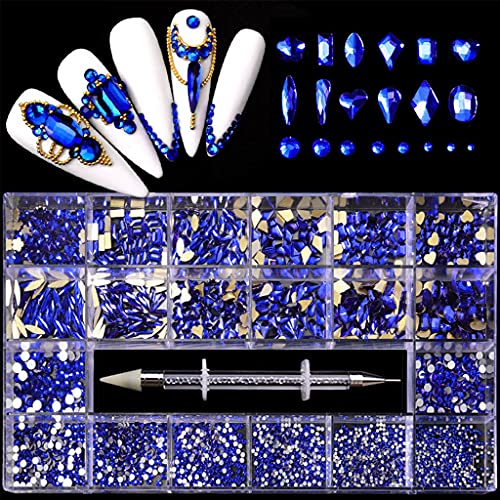 21 Gitter Glas Strass Kristalle verschiedene Größen Maniküre 3D Nägel Kunst für Strass Set 21 Gitter Glas Strass Kristalle verschiedene Größen Maniküre 3D Nägel Kunst für Strass Set von FackLOxc