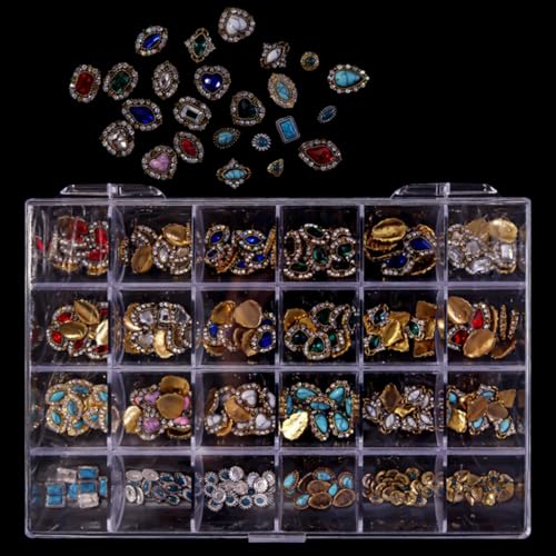 24 Gitter flache Rückseite Charms Strasssteine Kunst Strass Nieten Kunst Dekorationen Zubehör 24 Gitter flache Rückseite Charms Strasssteine Kunst Strass Nieten Kunst Dekorationen Zubehör von FackLOxc
