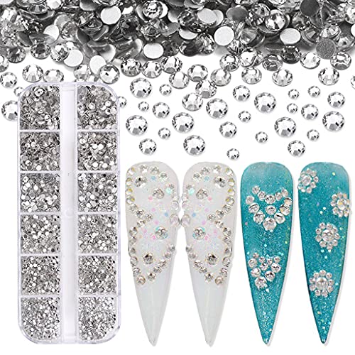 3600 Stück Kristalle, flache Rückseite für runde Strasssteine, nicht selbstklebend, für Design, Handwerk, Kunst, Schuhe 3600 Stück Kristalle, flache Rückseite für runde Strasssteine, nicht selbstklebend, für Design, Handwerk, Kunst, Schuhe von FackLOxc