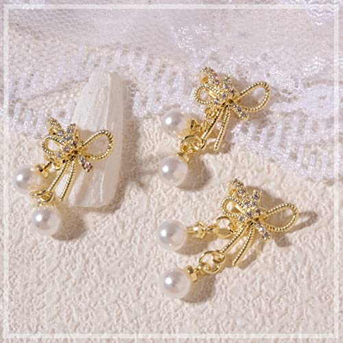 3D-Schleife, Blumenkette, Anhänger, Dekorationen, Metall, Zirkon, Kristalle, Strass, Perlen, Kunst, Schmuck, Nägel, Zubehör 3D-Schleife, Blumenkette, Anhänger, Dekorationen, Metall, Zirkon, Kristalle, Strass, Perlen, Kunst, Schmuck, Nägel, Zubehör von FackLOxc