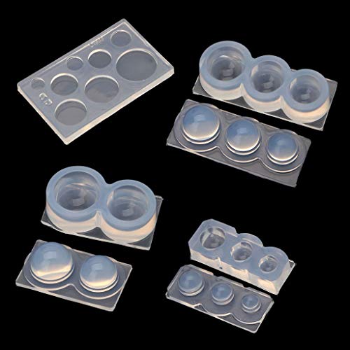 4 Stück Hohlkugelform Silikonform Hohlkugelform Gießform 3D Hohlkugel Epoxidharz Formen von FackLOxc