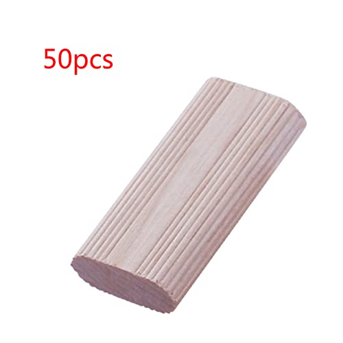 50/100x/Set Holzwellenstecker 6 Mm 8 Mm 10 Mm Bequeme Geflutete Dulwellstifte Für Leichtere Einfügen Gerade Gerillte Stifte von FackLOxc