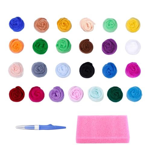 7/8/9/10 Farbnadel Feltze Vorräte Mit Wolle Filznadel Werkzeughandwerk Wolle Felted Set Für Anfänger Woll Filling Handwerk von FackLOxc