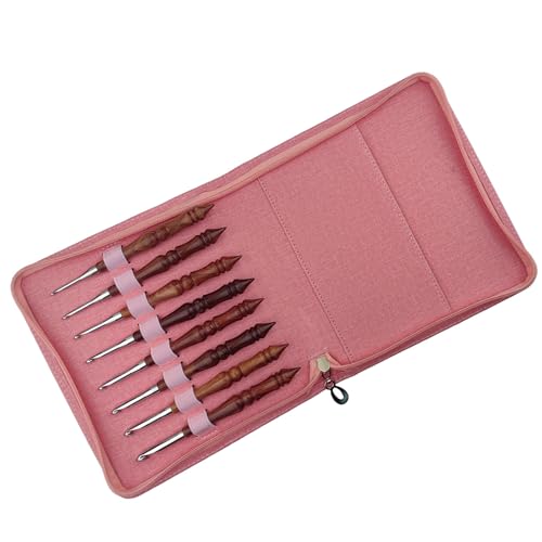 8pcs Holzgriff Häkchen Haken Strick Häkelhaken Ergonomischer Häkelhakennadel Zum Hälen Von 3 0 Mm Bis 7 0 Mm von FackLOxc