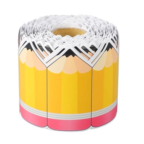 Bleistiftmuster Grenzverkleidungs ​​ Wandaufkleber Für Chalkboard Account Board Party Decoration Bulletin Board Border Tric Aufkleber von FackLOxc