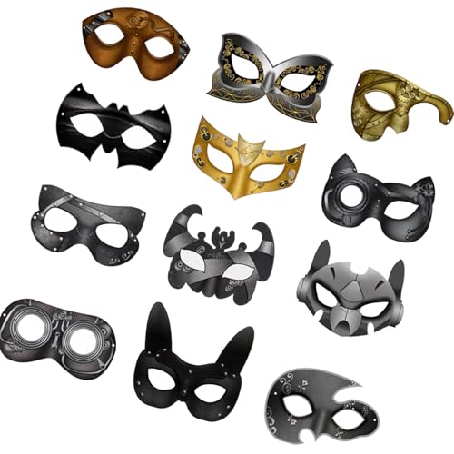 DIYS bemaltes Pappmaché-Maskerade, Tier, halbes Gesicht, Halloween, Cosplay, Kostüm-Requisiten für Kinder, Teenager, Geschenke, Maskerade DIYS bemaltes Pappmaché-Maskerade, Tier, halbes Gesicht, Halloween, Cosplay, Kostüm-Requisiten für Kinder, Teenager, Geschenke, Maskerade von FackLOxc