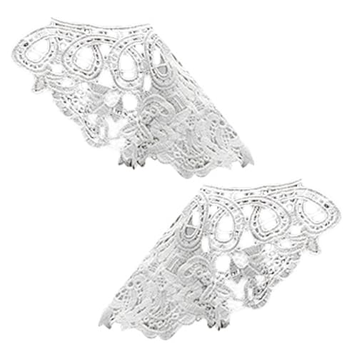 Einzigartige Spitzenblume Stickerei Schulterschmuck Polyester Seiden Schulter Applizien Für Kleider Und Kleider Schulterstücke von FackLOxc