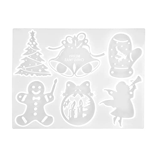 Epoxidharz-Form mit Weihnachtsmotiven, Dekoration für Silikon-Mou von FackLOxc