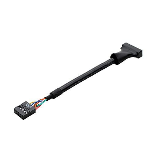 FackLOxc 10 Cm Motherboard USB3.0 20pin Bis 2.0 9Pin Konverterkabel/USB 2.0 Bis USB3.0 Adapter Kabel PC Chassis Frontleine von FackLOxc