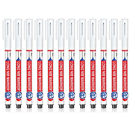 FackLOxc 12 Stück 20 mm lange Spitze, Marker, lange Spitze, Fliesen, Marker, Stifte, Ölbasis, Tischlermarker für Möbel FackLOxc 12 Stück 20 mm lange Spitze, Marker, lange Spitze, Fliesen, Marker, Stifte, Ölbasis, Tischlermarker für Möbel von FackLOxc
