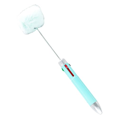 FackLOxc 4-in-1 Perlenstift, mehrfarbiger Kugelschreiber, 4 Farben in 1, einziehbarer Kugelschreiber für Schüler und Lehrer von FackLOxc