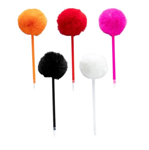 FackLOxc 5 Stück pelziger Kugelschreiber, lustiges Schreibwerkzeug, 1,0 mm, nachfüllbar, für Studenten, Schreiben, Zeichnen, Weihnachtsstrumpffüller FackLOxc 5 Stück pelziger Kugelschreiber, lustiges Schreibwerkzeug, 1,0 mm, nachfüllbar, für Studenten, Schreiben, Zeichnen, Weihnachtsstrumpffüller von FackLOxc