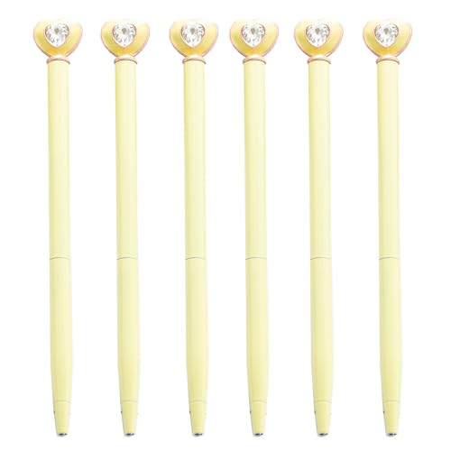 FackLOxc 6 x Kugelschreiber, glattes Schreiben, 1,0 mm, Ölstift, Liebesherz, Kugelschreiber, Schreibwaren, Schule, Bürobedarf von FackLOxc