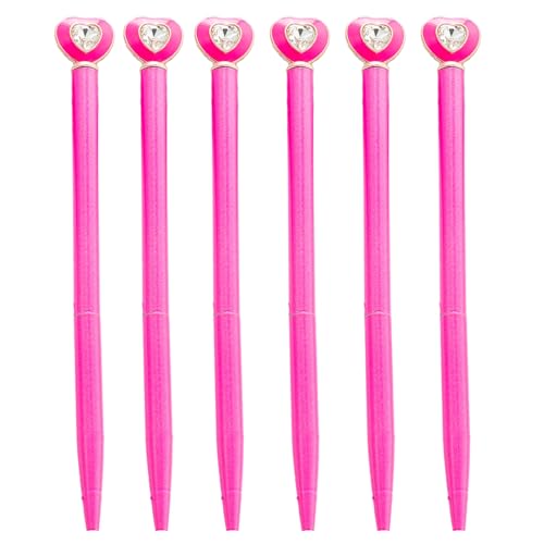 FackLOxc 6 x Kugelschreiber, glattes Schreiben, 1,0 mm, Ölstift, Liebesherz, Kugelschreiber, Schreibwaren, Schule, Bürobedarf FackLOxc 6 x Kugelschreiber, glattes Schreiben, 1,0 mm, Ölstift, Liebesherz, Kugelschreiber, Schreibwaren, Schule, Bürobedarf von FackLOxc