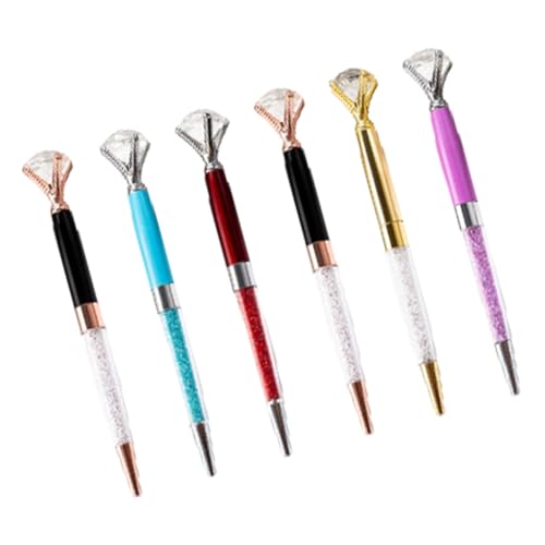 FackLOxc 6 x Perlen-Kugelschreiber mit einziehbarem Ausweishalter, Perlenstift mit Gürtelclip für Lehrer, Krankenschwester, Arzt FackLOxc 6 x Perlen-Kugelschreiber mit einziehbarem Ausweishalter, Perlenstift mit Gürtelclip für Lehrer, Krankenschwester, Arzt von FackLOxc