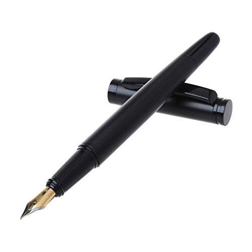 FackLOxc 737 Füllfederhalter, 0,5 mm, Metall, für Business, Schule, Büro, Schreibwaren, Schwarz von FackLOxc