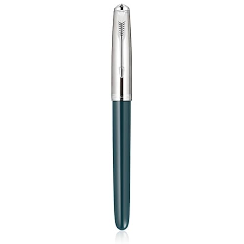 FackLOxc - 86 silberfarbene Clip-Füllfederhalter, 0,38 mm, Stifte, silberfarben, Bürobedarf, Schule, Studenten von FackLOxc