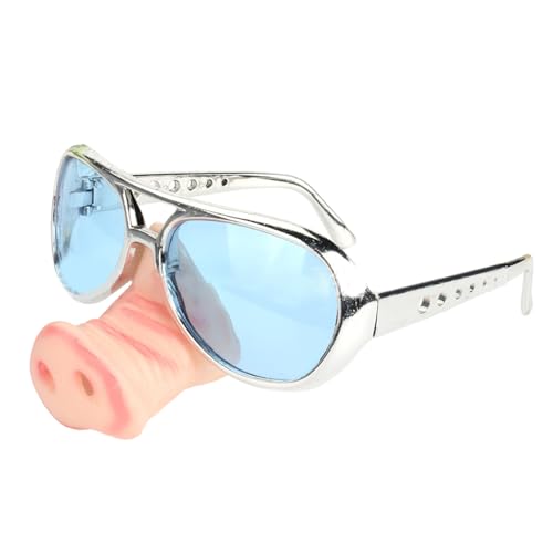 FackLOxc Brille mit großer Nase, Halloween, Cosplay, Party, Dekoration, Brille, Kostüm, Foto-Requisiten, Halloween-Brille mit lustiger Nase FackLOxc Brille mit großer Nase, Halloween, Cosplay, Party, Dekoration, Brille, Kostüm, Foto-Requisiten, Halloween-Brille mit lustiger Nase von FackLOxc