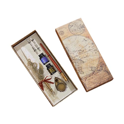 FackLOxc Cool Pen Pen Kalligraphie Stift Set Füllfederhalter Dip Pen und - Set Vintage Stift für Gäste FackLOxc Cool Pen Pen Kalligraphie Stift Set Füllfederhalter Dip Pen und - Set Vintage Stift für Gäste von FackLOxc