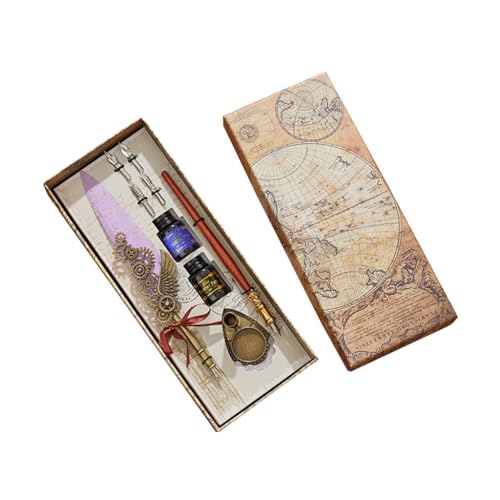 FackLOxc Cool Pen Pen Kalligraphie Stift Set Füllfederhalter Dip Pen und - Set Vintage Stift für Gäste FackLOxc Cool Pen Pen Kalligraphie Stift Set Füllfederhalter Dip Pen und - Set Vintage Stift für Gäste von FackLOxc