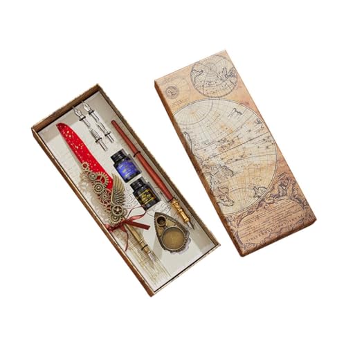 FackLOxc Cool Pen Pen Kalligraphie Stift Set Füllfederhalter Dip Pen und - Set Vintage Stift für Gäste FackLOxc Cool Pen Pen Kalligraphie Stift Set Füllfederhalter Dip Pen und - Set Vintage Stift für Gäste von FackLOxc