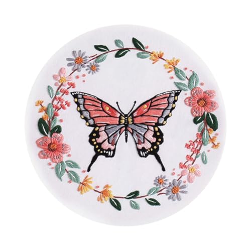 FackLOxc Kreuzstich-Set Stickset Schmetterling Blumen Stickset Sticksets mit Schmetterling Blumenmuster FackLOxc Kreuzstich-Set Stickset Schmetterling Blumen Stickset Sticksets mit Schmetterling Blumenmuster von FackLOxc