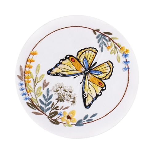 FackLOxc Kreuzstich-Set Stickset Schmetterling Blumen Stickset Sticksets mit Schmetterling Blumenmuster FackLOxc Kreuzstich-Set Stickset Schmetterling Blumen Stickset Sticksets mit Schmetterling Blumenmuster von FackLOxc