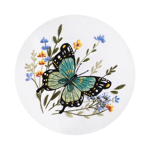 FackLOxc Kreuzstich-Set Stickset Schmetterling Blumen Stickset Sticksets mit Schmetterling Blumenmuster FackLOxc Kreuzstich-Set Stickset Schmetterling Blumen Stickset Sticksets mit Schmetterling Blumenmuster von FackLOxc