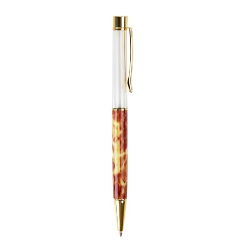 FackLOxc Kugelschreiber mit Metallstift, Clip, Büro, Signierstift, Drehbewegung, 1,0 mm Spitze, reibungsloses Schreiben, für Frauen und Mädchen, 6 Stück von FackLOxc