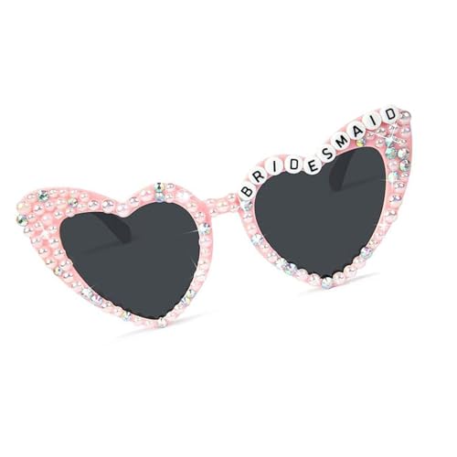 FackLOxc Lustige Partybrille in Herzform für Damen, Geburtstagsparty, Zubehör, Fotokabine, Kostüm-Requisiten, lustige Brille von FackLOxc