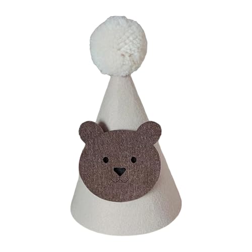 FackLOxc Niedlicher Bären-Geburtstagshut für Babys, Kleinkinder, Dusche, Party, verstellbare Duschkopfbedeckung FackLOxc Niedlicher Bären-Geburtstagshut für Babys, Kleinkinder, Dusche, Party, verstellbare Duschkopfbedeckung von FackLOxc