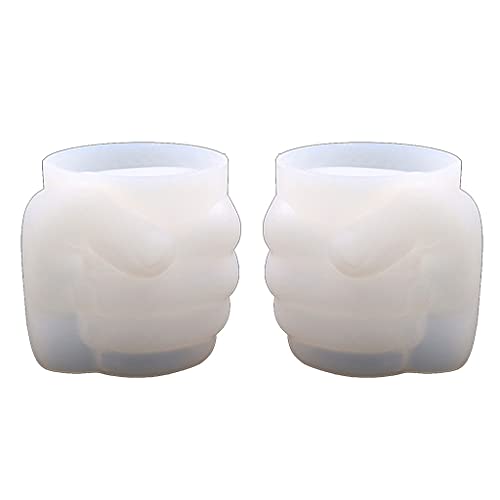 Faust Stifthalter, Epoxidharz, Vase, Blumentopf, Silikon, Make-up-Pinsel, Aufbewahrungsbox, Form, Heimdekoration, Gießwerkzeuge Faust Stifthalter, Epoxidharz, Vase, Blumentopf, Silikon, Make-up-Pinsel, Aufbewahrungsbox, Form, Heimdekoration, Gießwerkzeuge von FackLOxc