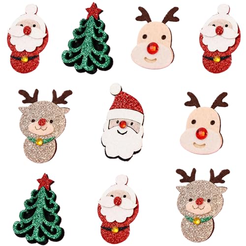 Festival Cartoon Stirnband Zubehör Patches Flatback Stoff Kleidungsstück für Weihnachten Dekoration Urlaub Party Supplies von FackLOxc