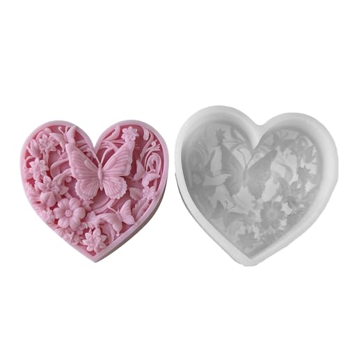 Flexible Silikonform Herz Schmetterling Kerzenform Duft Aromatherapys Herstellung Form Handgefertigter Schreibtisch Ornament Schimmel Flexible Silikonform Herz Schmetterling Kerzenform Duft Aromatherapys Herstellung Form Handgefertigter Schreibtisch Ornament Schimmel von FackLOxc