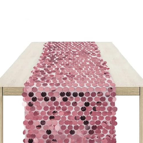 Glitzernder Polyester-Tischläufer mit holografischen Pailletten, Tischdecke für Feiern, Veranstaltungen, Hochzeiten, Geburtstage, Verlobungen, Pailletten-Tischdekorationen Glitzernder Polyester-Tischläufer mit holografischen Pailletten, Tischdecke für Feiern, Veranstaltungen, Hochzeiten, Geburtstage, Verlobungen, Pailletten-Tischdekorationen von FackLOxc
