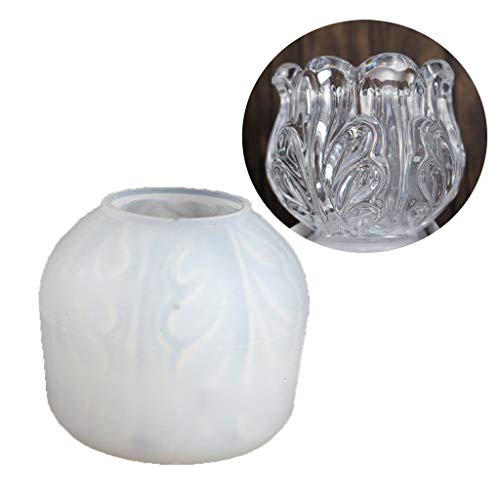 Gotische Behälter-Ornament-Form, glasierte Tasse, Kerzenständer, Silikon, zum Basteln, Harz, Epoxidharz, Urlaubsdekorationen von FackLOxc