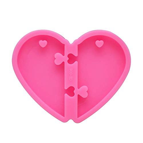 Handgefertigte Valentinstag-Herz-Anhänger, Schlüsselanhänger, Kunstharz, Gießform, Puzzle, Herz, Liebe, Epoxidharz, Werkzeug Handgefertigte Valentinstag-Herz-Anhänger, Schlüsselanhänger, Kunstharz, Gießform, Puzzle, Herz, Liebe, Epoxidharz, Werkzeug von FackLOxc