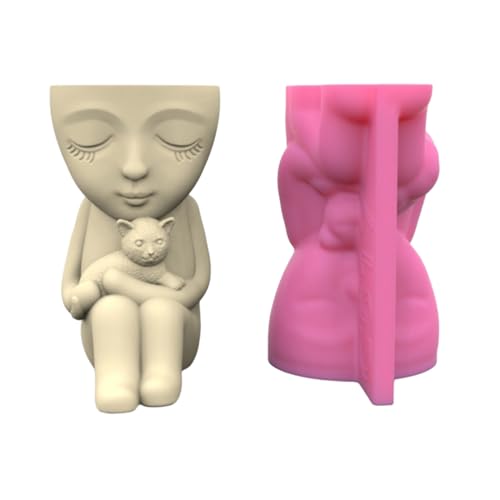 Kinder Und Katzen Stifthalter Blumentopf Silikonform Epoxidharz Schimmel Sukkulente Pflanzerform Für Harz Dekore von FackLOxc