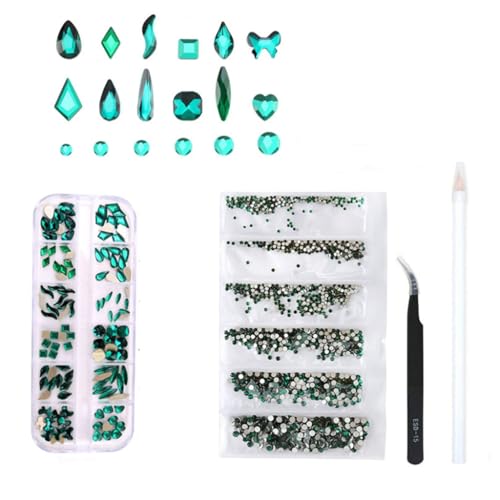 Kristall-Strass-Set, flache Rückseite, Glassteine, verschiedene Formen, Strasssteine, Charms für Kristall-Strass-Set, flache Rückseite, Glassteine, verschiedene Formen, Strasssteine, Charms für von FackLOxc
