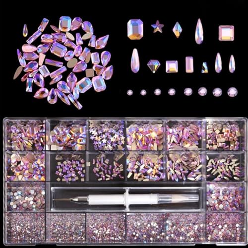Kristall-Strass-Set, flache Rückseite, Glassteine, verschiedene Formen, Strasssteine, Charms für Kristall-Strass-Set, flache Rückseite, Glassteine, verschiedene Formen, Strasssteine, Charms für von FackLOxc